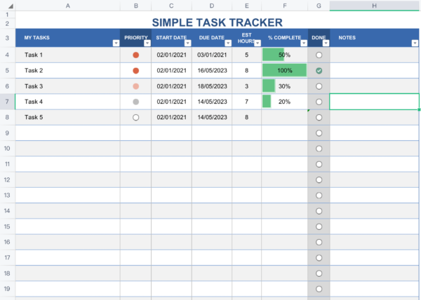 Ultimate Task Tracker Template for Excel