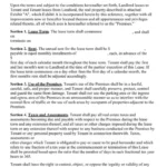 Simple Commercial Lease Agreement Template