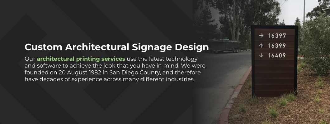 Custom Architectural Signage Design