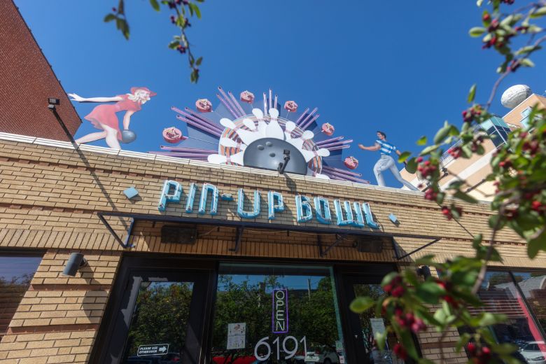 Pin-Up Bowl is an intimate bowling lounge in the Delmar Loop.