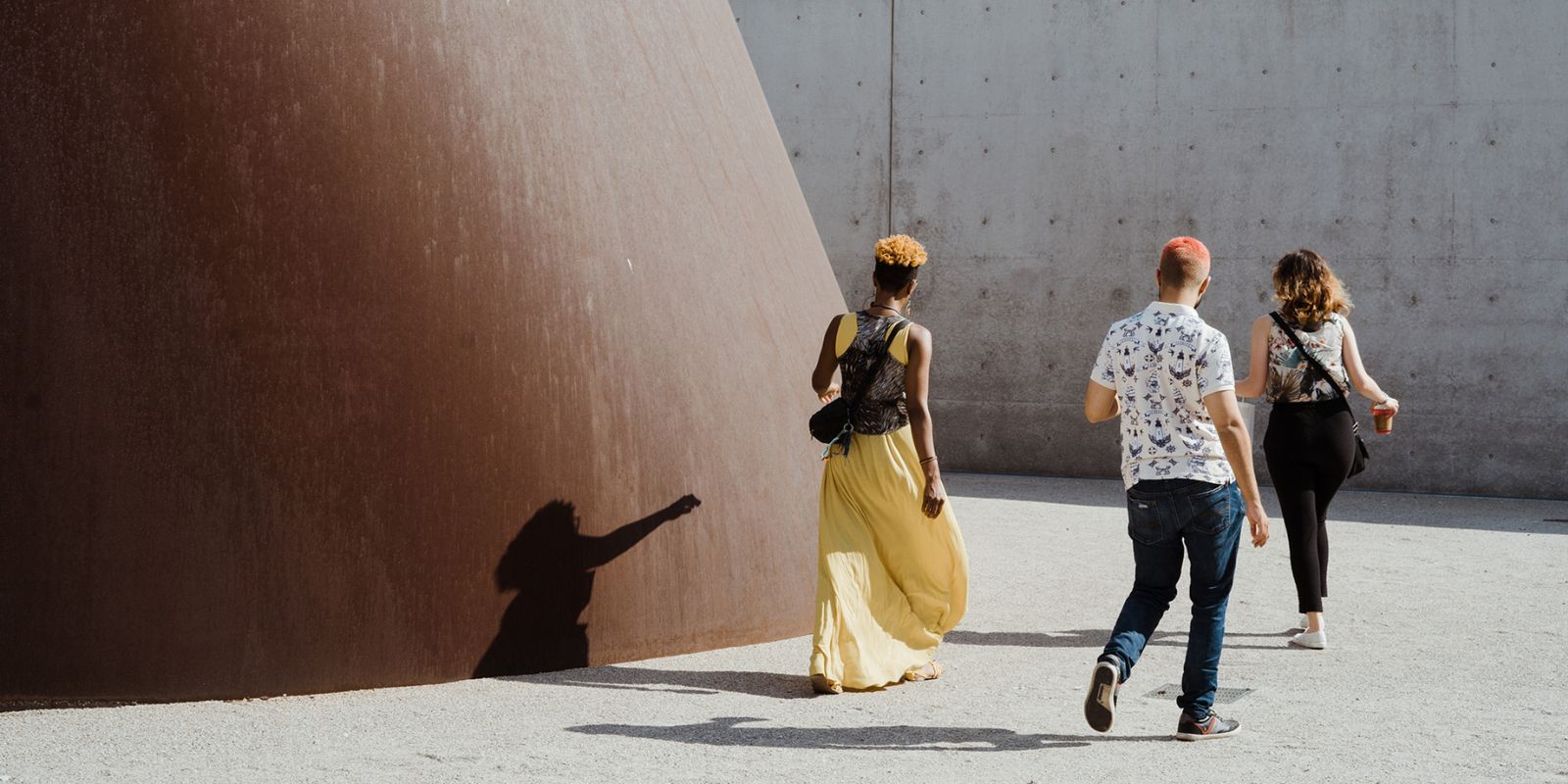 A group of teenagers explores the contemporary art at the Pulitzer Arts Foundation in St. Louis.