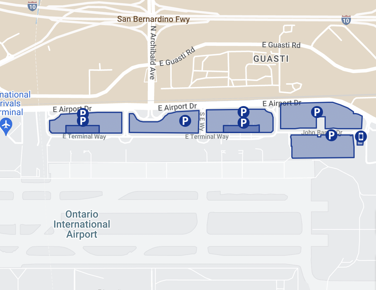 Ontario Airport Parking Map | My XXX Hot Girl