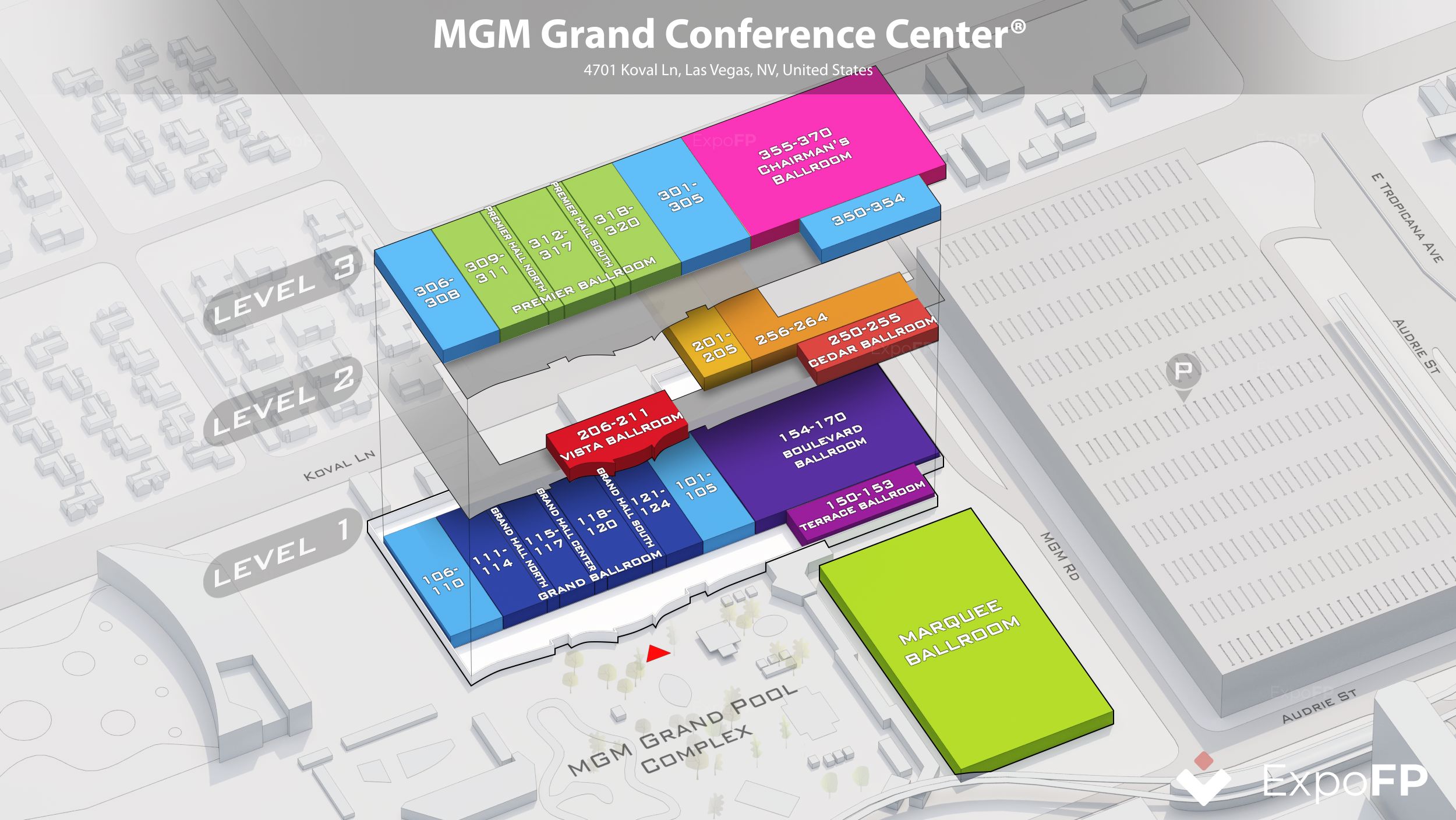 MGM Grand Conference Center floor plan