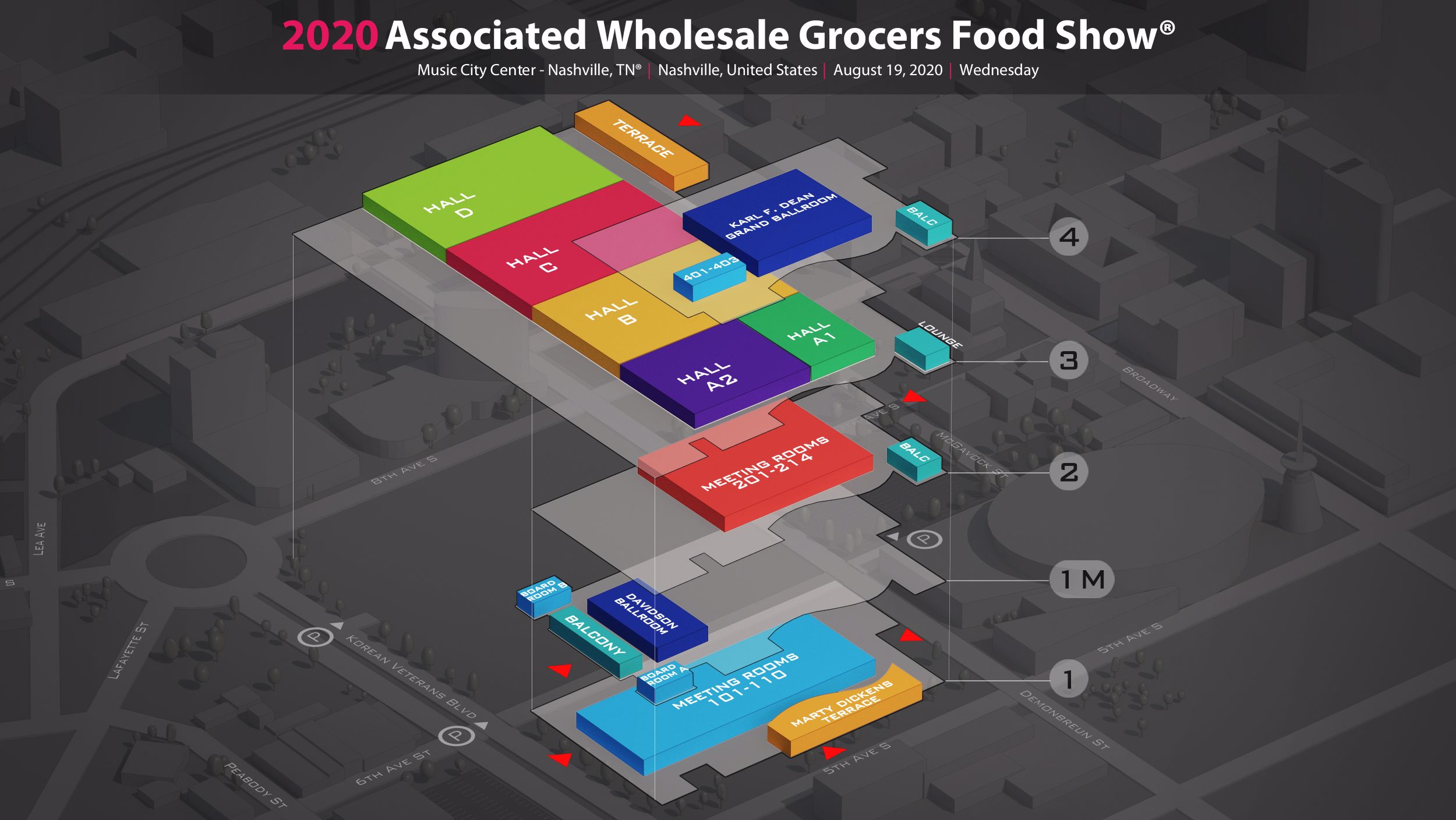 Associated Wholesale Grocers Food Show 2020 in Music City Center ...