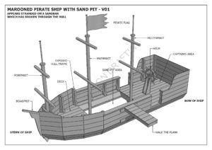 Pirate Ship Sand pit V01