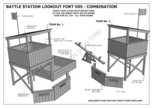 Tree House Cubby Combat Fort V05 Combo