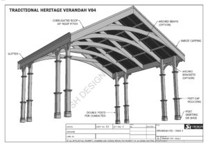 Traditional Heritage Carport Verandah V04