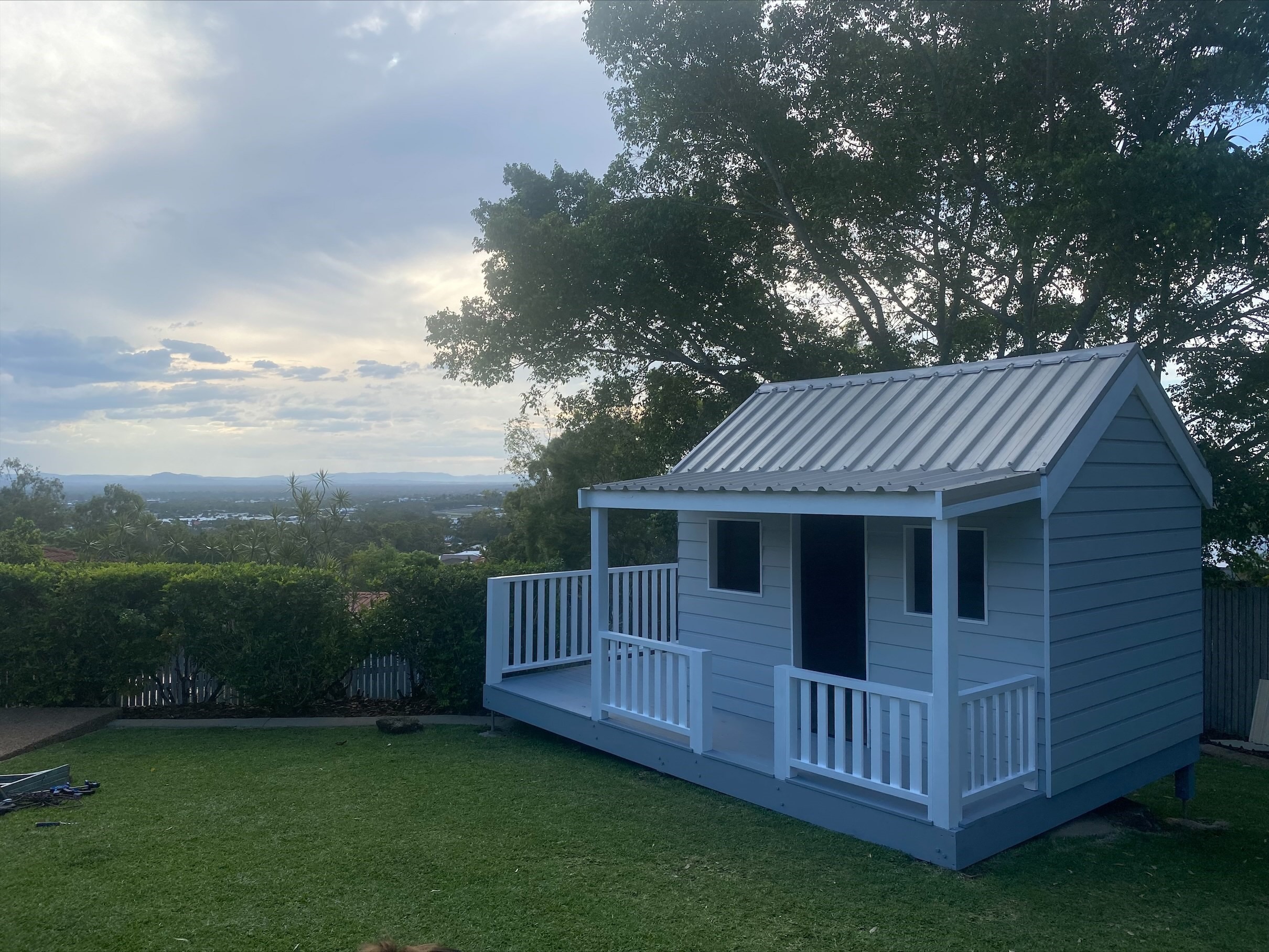 Finished Build of Cubby house with Outback Verandah