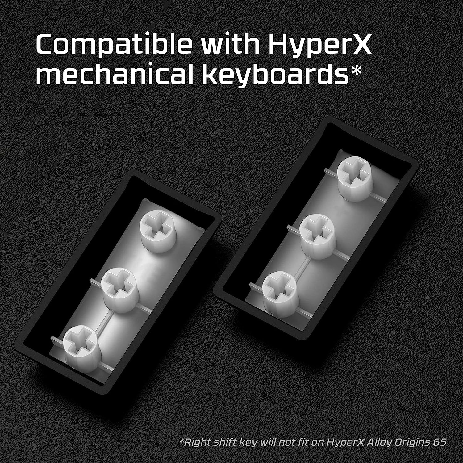 Compatible devices Keyboard Material Polybutylene Terephthalate (PBT) Colour White Brand HyperX