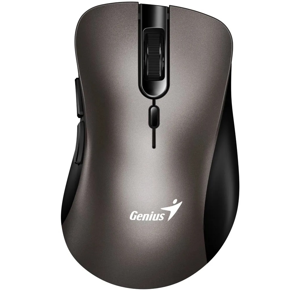 ERGO-8100S-C Wireless Ergonomic Silent Mouse Titanium Genius ERGO 8100S Wireless Silent Mouse 2.4GHz – Ergonomic Right Handed – Silent Switch –  6 Buttons – Adjustable DPI 1600 – Compatible with Windows, Mac OS, and Linux OS | Titanium Champagne 