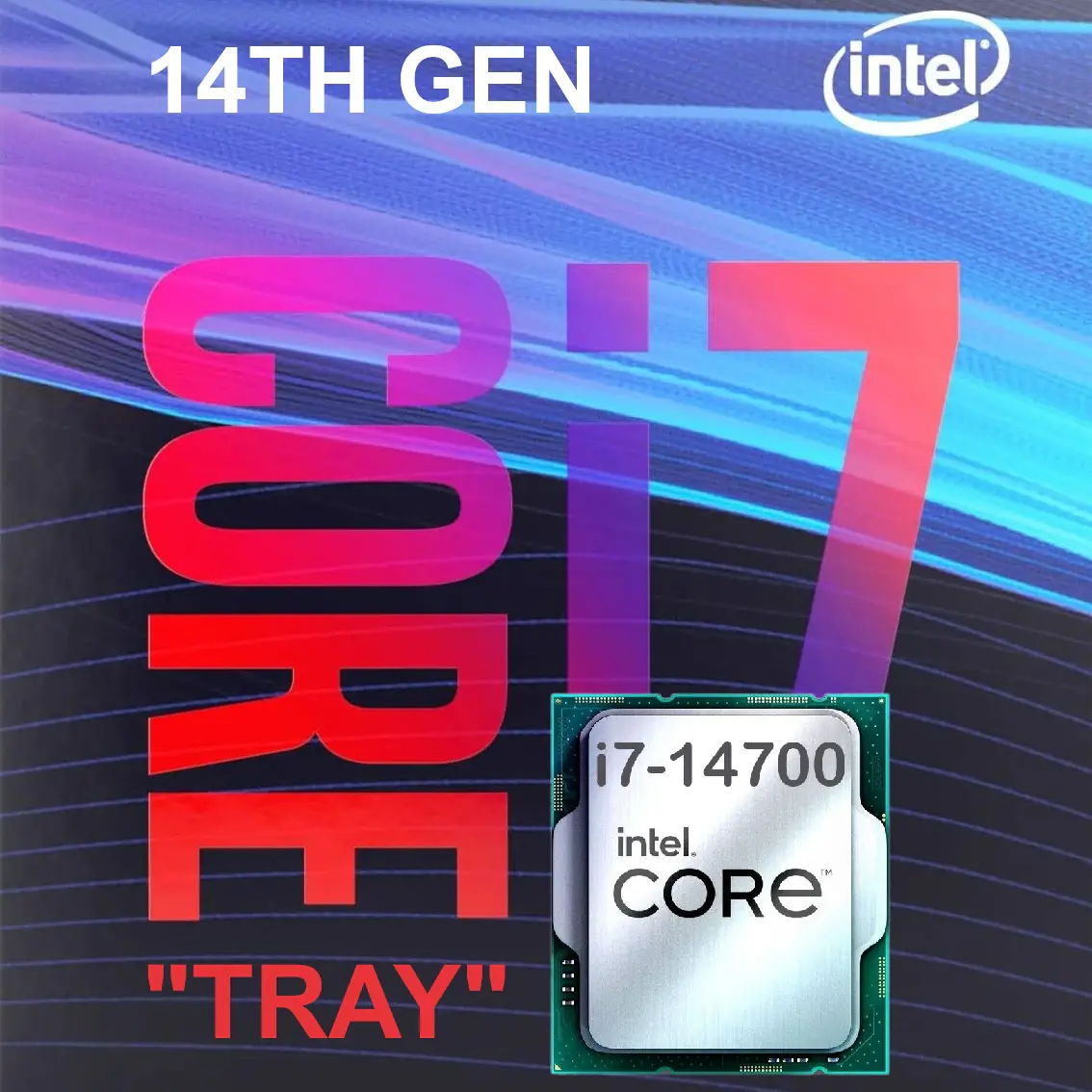 I7-14700-TRAY CPU Intel Core i7-14700 Core i7 14th Gen CPU Intel® Core™  i7-14700 - Core i7 14th Gen Raptor Lake 20-Core (8P+12E) 28-Threads ; LGA 1700 65W TDP ; 5.4 GHz Max Turbo Frequency ; Intel UHD Graphics 770 Processor | TRAY