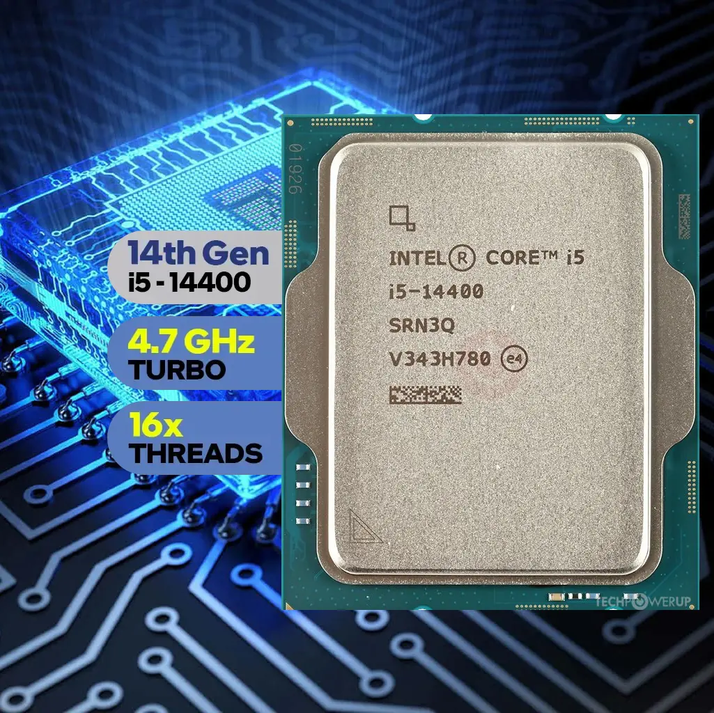 I5-14400-TRAY CPU Intel Core Processor i5-14400 Raptor Lake Intel Core i5-14400 - Core i5 14th Gen Raptor Lake 10-Core (6P+4E) 16-Threads ; LGA 1700  4.7 GHz Performance-core Max Turbo Frequency ; 65W Intel UHD Graphics 730 Processor - TRAY NO BOX 