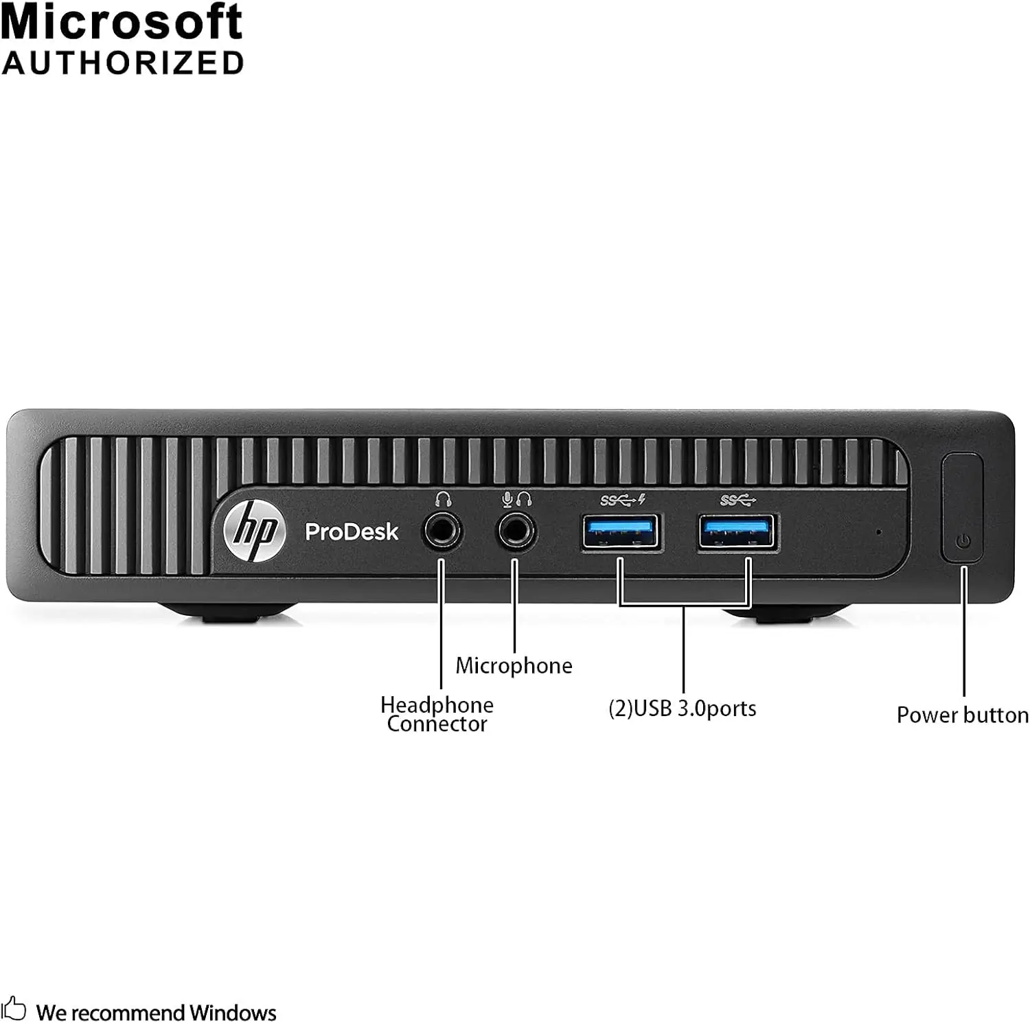 HP ProDesk 600 G1 Desktop Mini PC F3U77AV i3-4360T 4GB 120GB NVME DOS BUSINESS PC  | USED