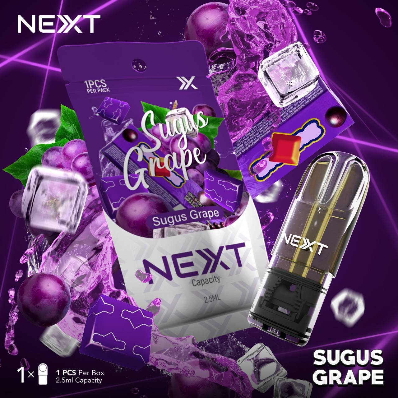 [CLOSESYSTEM]NEXT Nexas Beyond Pro Cartridge - Sugus Grape ซูกัสองุ่น 2 ...