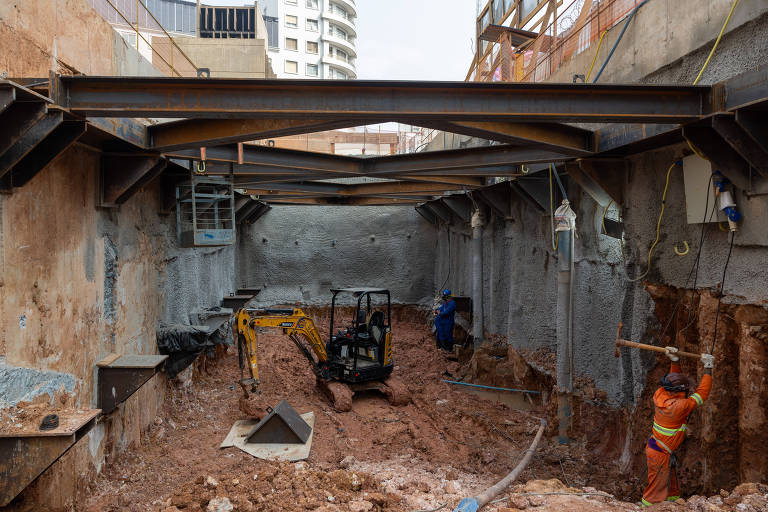 Em obras, estação São Joaquim do metrô de SP vai sextuplicar número de passageiros