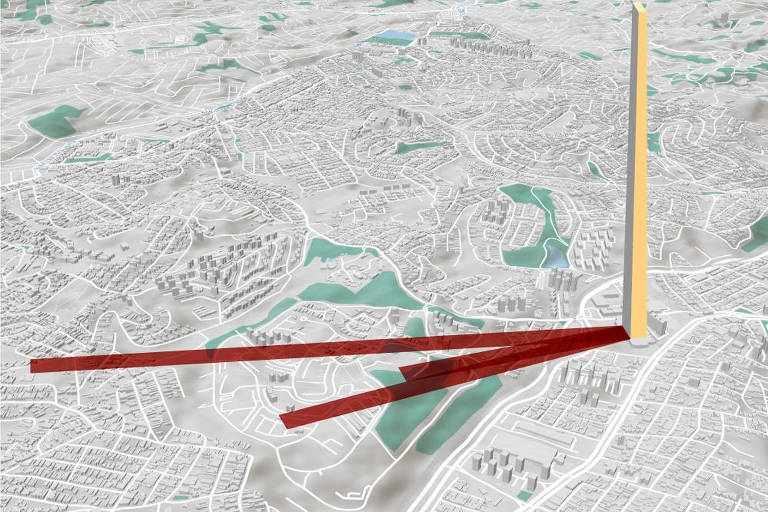 Prédio gigante de Pablo Marçal cobriria bairros de SP com sombra de 1,6 km