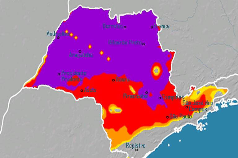 Maior parte do estado de SP terá alertas de emergência para incêndio até domingo (22)