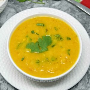 Masoor Dal served in a bowl.