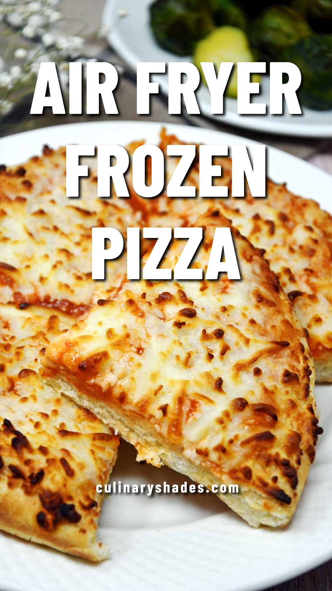 Air fryer frozen pizza pin.