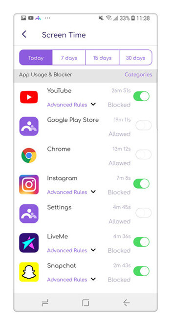 block snapchat with parental control app FamiSafe