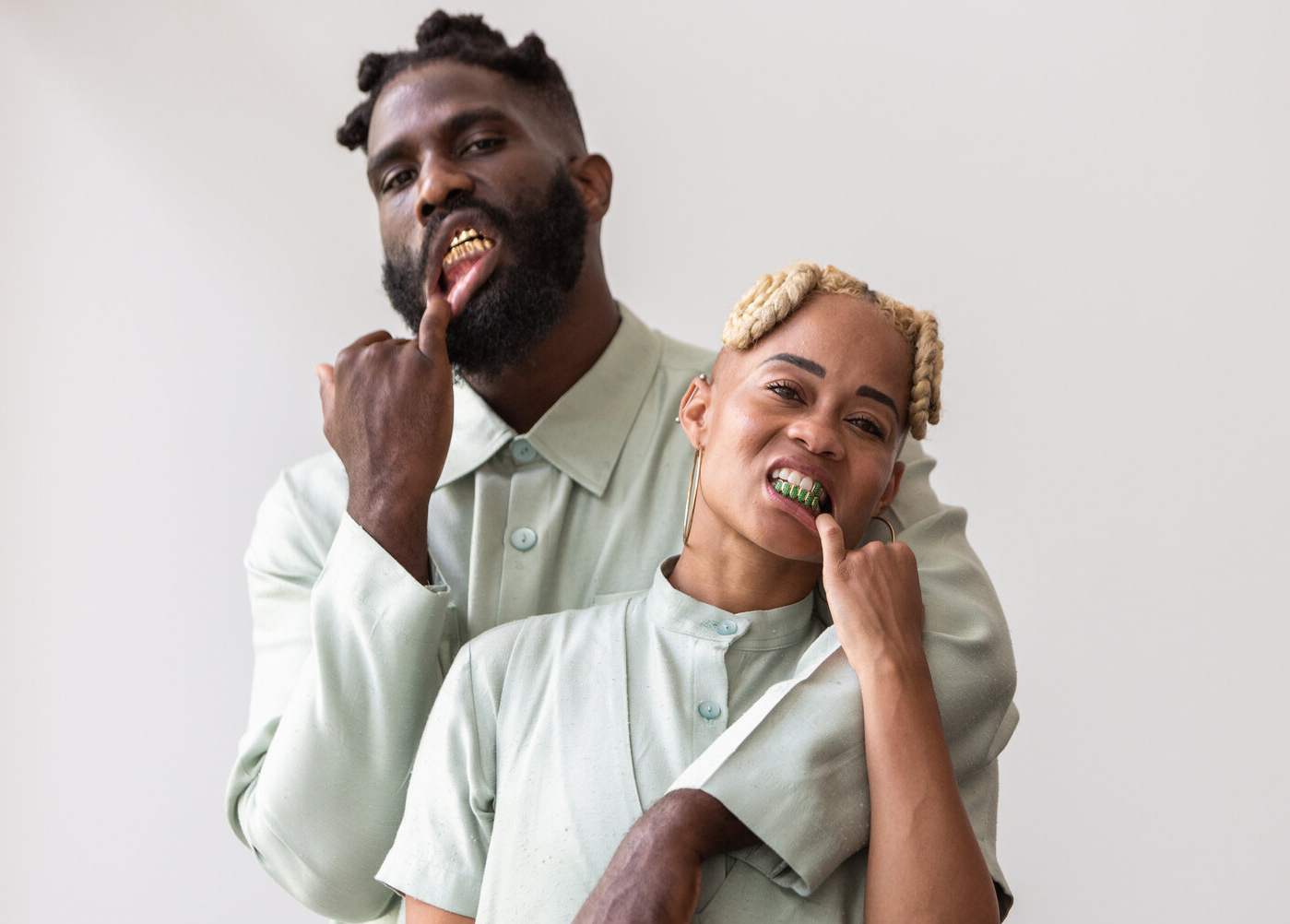 Image of the Houston-based rapper, Tobe Nwigwe and his wife