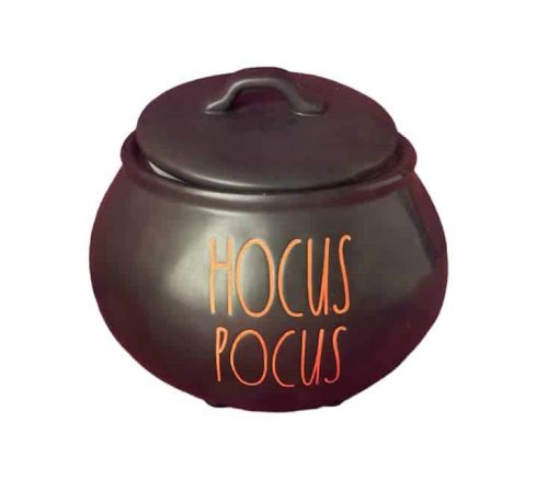 Rae Dunn by Magenta Artisan Collection HOCUS POCUS Halloween Cauldron 8 Inches x 6 Inches (HOCUS POCUS 8 Inches)