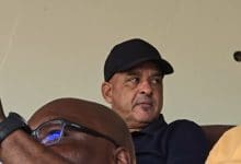 Coach Owen Da Gama at the Old Peter Mokaba Stadium