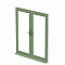 French Doors uPVC - A-Rated Made to Measure - Chartwell Green