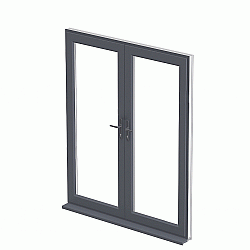 French Doors uPVC - A-Rated Made to Measure - Gale Grey