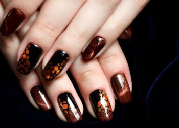 Whimsical Brown Nail Looks