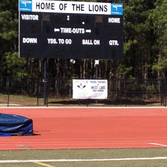 Photo taken at Westlake High School Stadium by Lowry G. on 3/10/2012