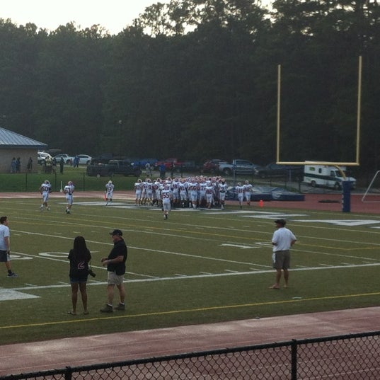 Photo taken at Westlake High School Stadium by Victor S. on 8/24/2012