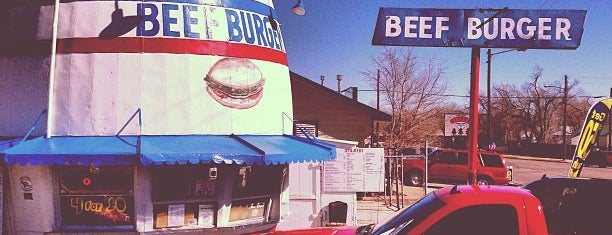 Beef Burger Barrell is one of Texas Vintage Signs.