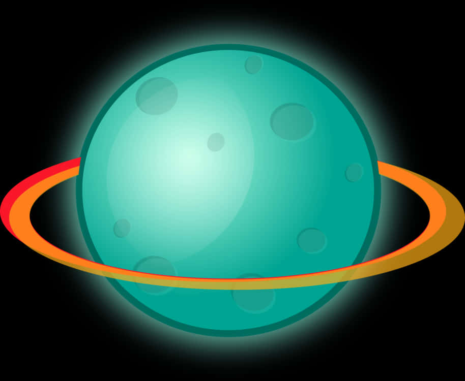 Download A Blue Planet With A Ring Around It [100% Free] - FastPNG