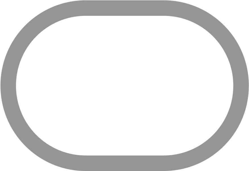 A Grey Oval Frame With A Black Background