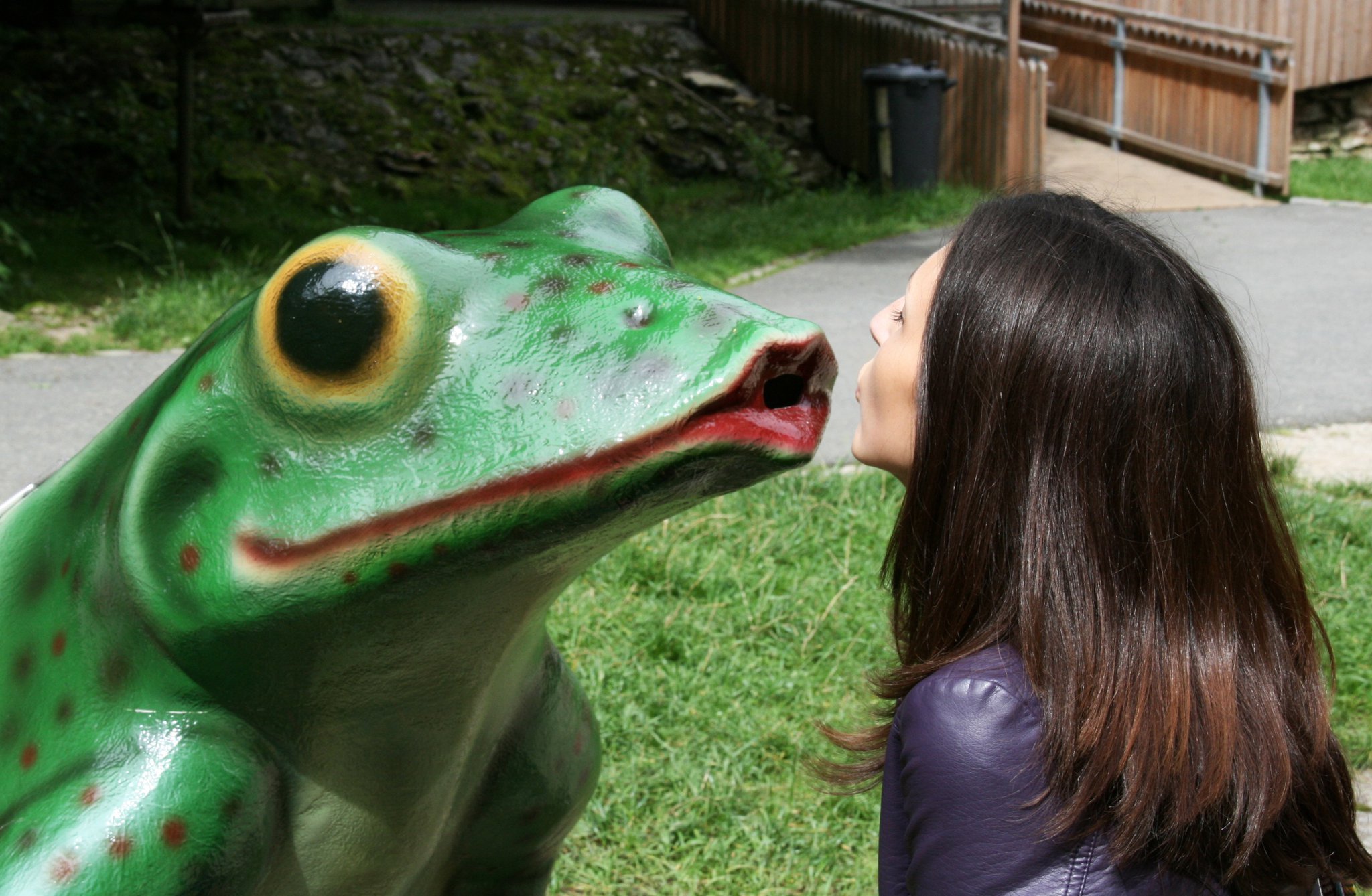 cute, frog and girl