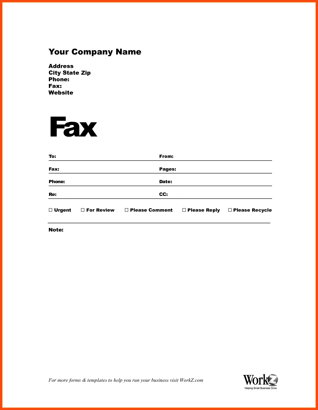 Fax Form Fill And Print