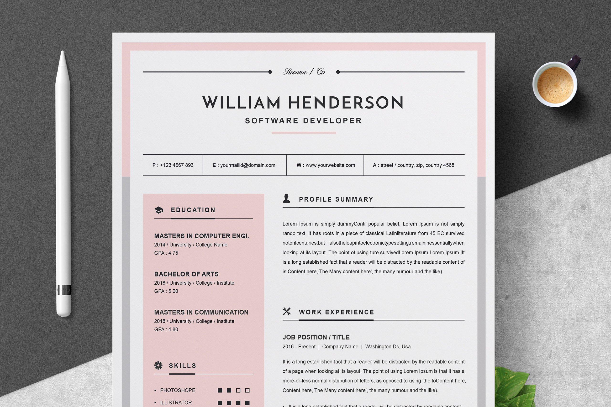 Resume Template Examples - Photos