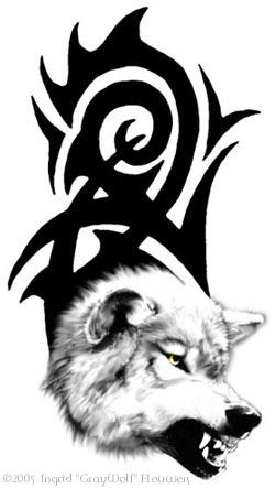 Wolf tattoo by Illahie on DeviantArt