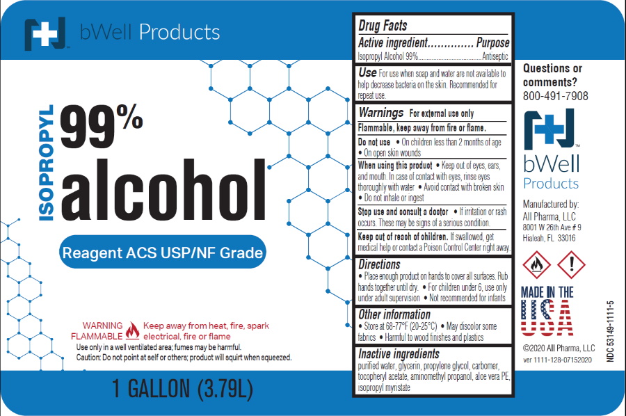 Isopropyl Alcohol Label