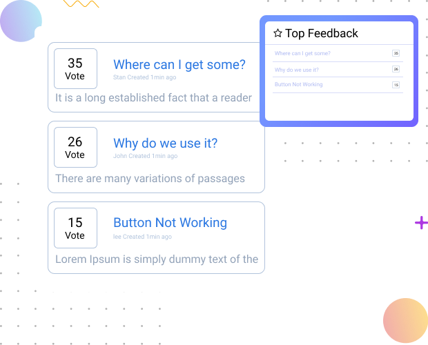 customer feedback page