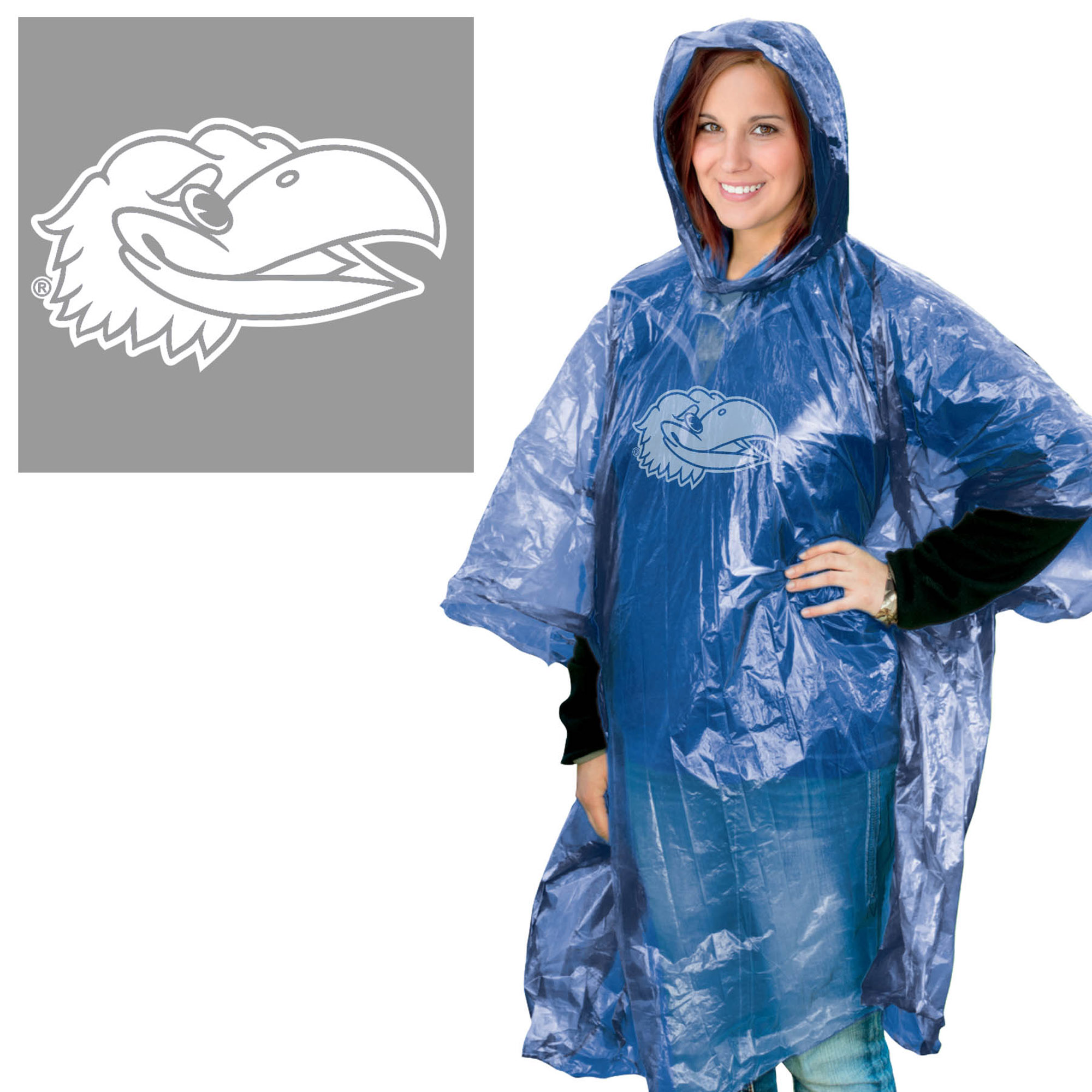 WinCraft Kansas Jayhawks Rain Poncho