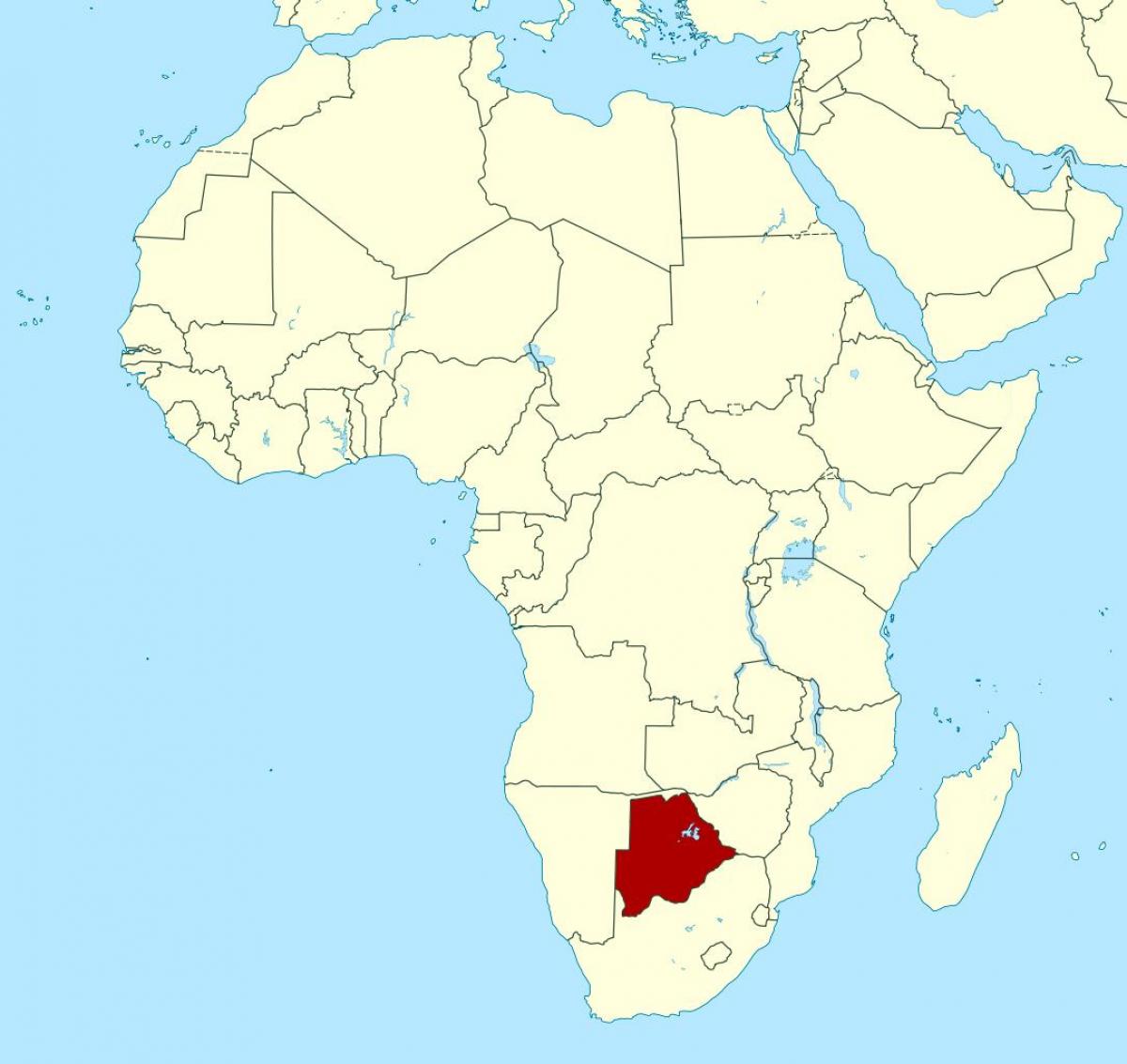 Botswana on maailman kartta - Kartta sierra leone on maailman (Etelä -  Afrikka- Afrikka)