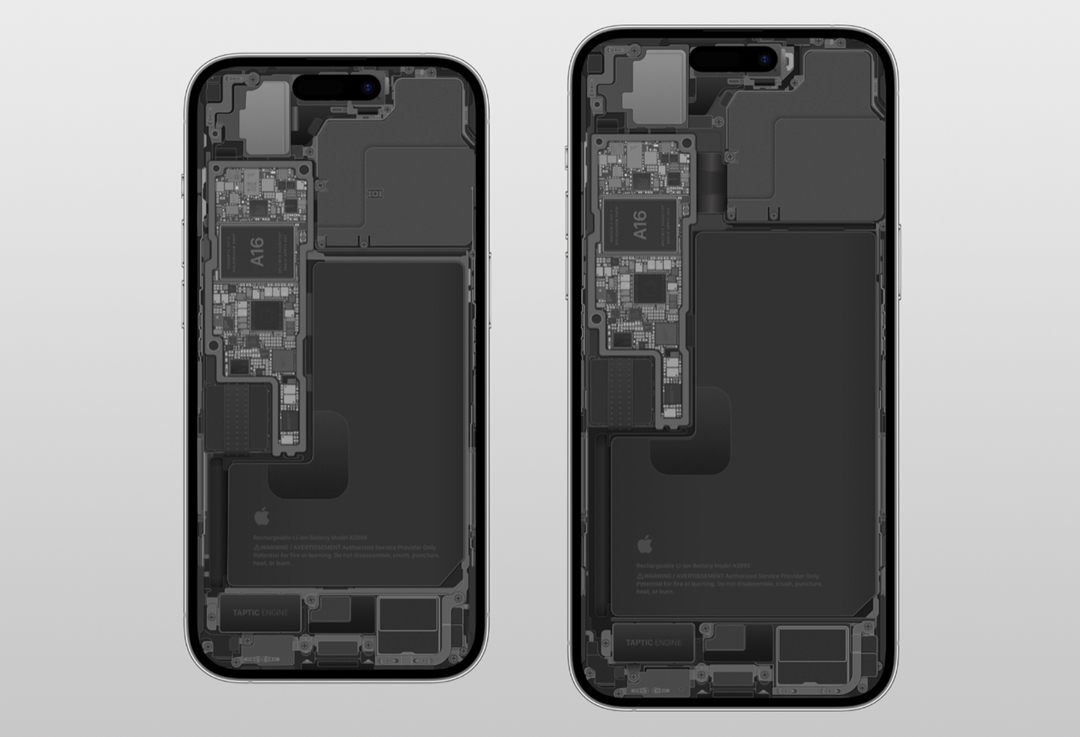 Mời bạn tải bộ hình nền iPhone 14 trong suốt nhìn thấu linh kiện ...