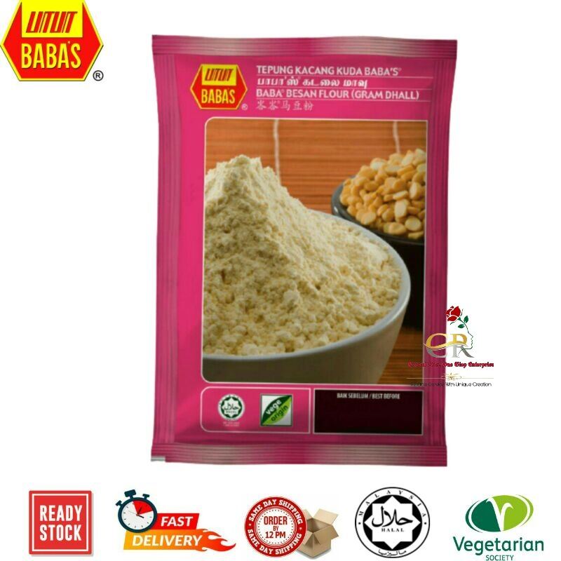 Baba's Besan Flour (Gram Dhall)/Tepung Kacang Kuda 500 grams | Lazada