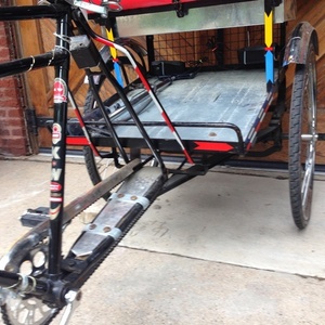 2010 KW of India Pedicab or Rickshaw  Black and Red