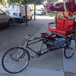 2010 KW of India Pedicab or Rickshaw  Black and Red