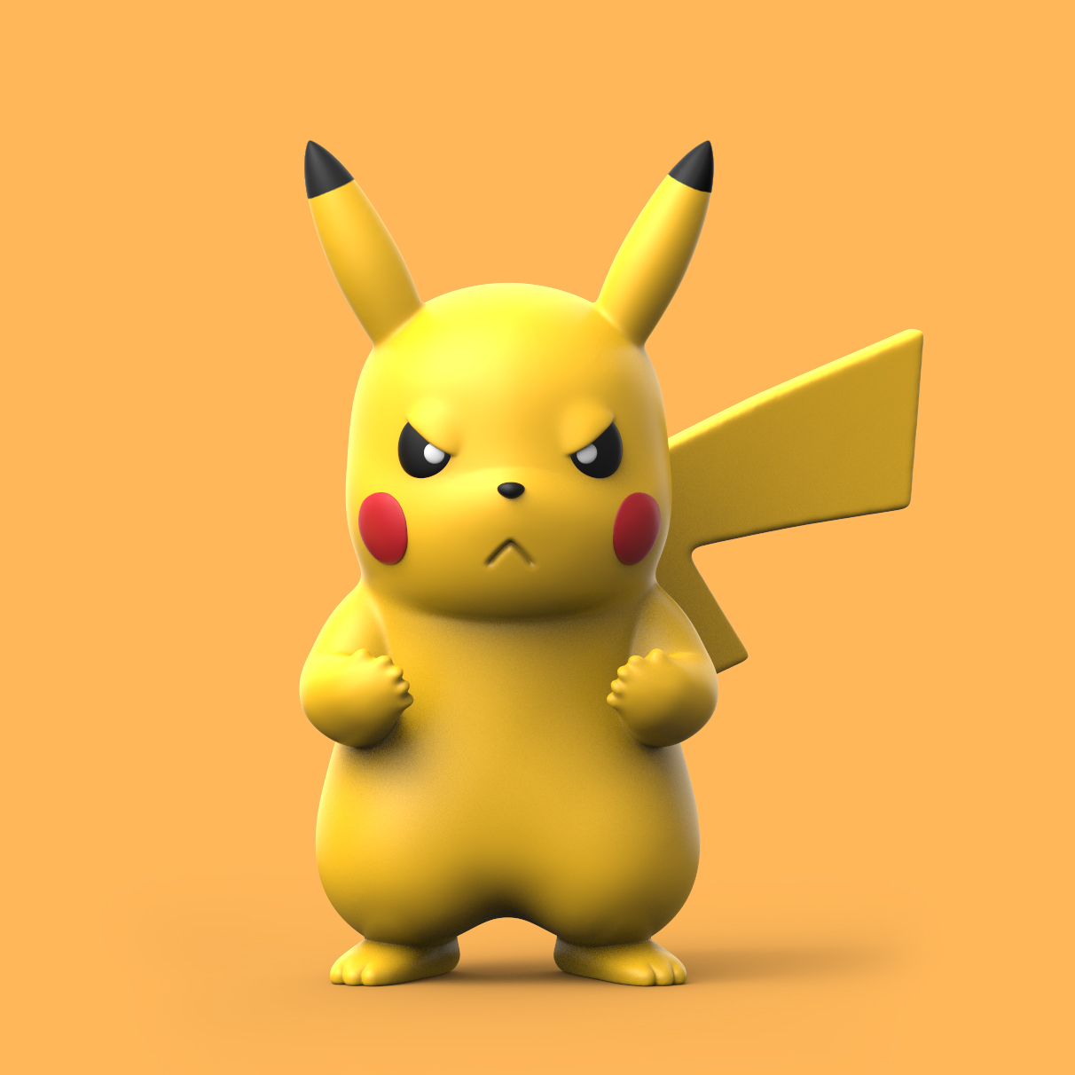 STL file POKEMON - PIKACHU・3D printer model to download・Cults