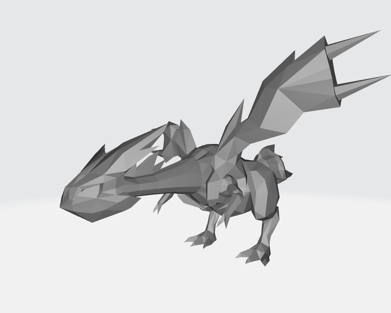 Archivo STL Kyurem Pokemon Lowpoly 🐉・Design para impresora 3D para ...