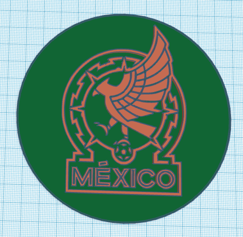 STL file Mexico soccer logo 🇲🇽・3D printing idea to download・Cults